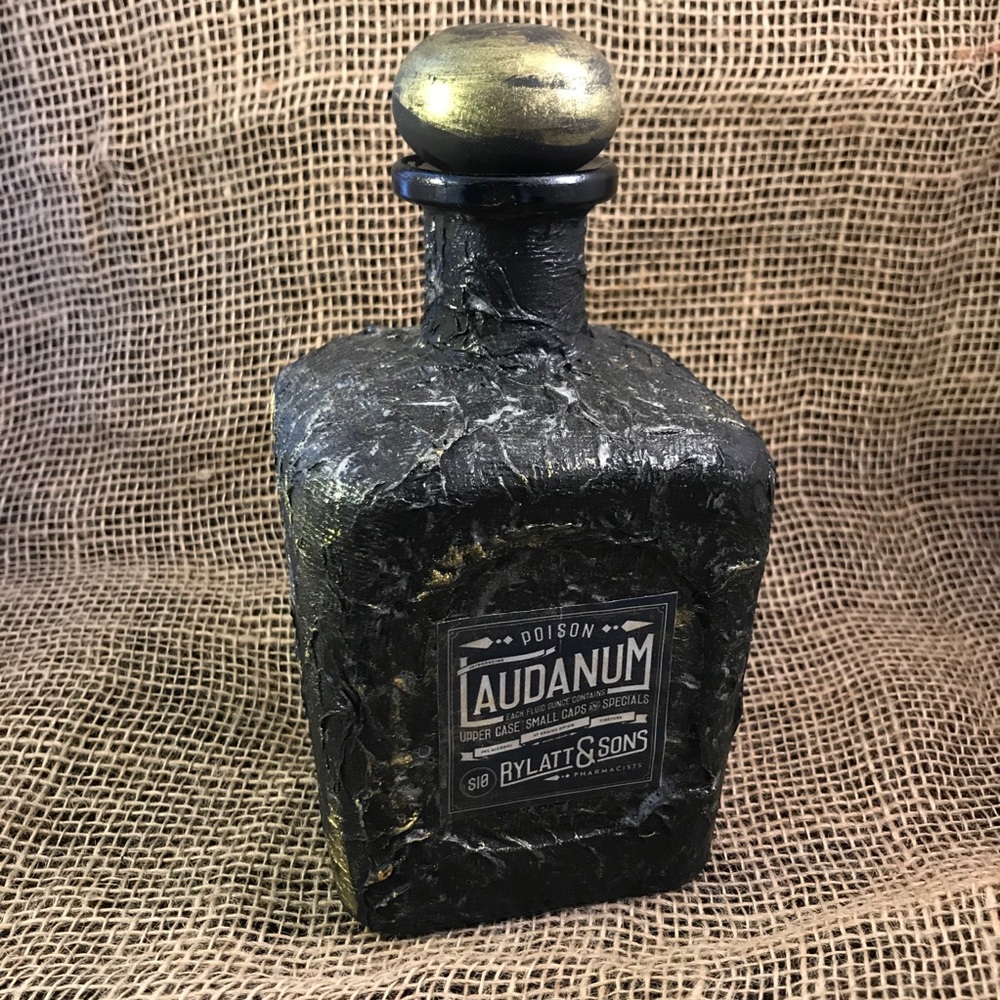 Gothic Style - Black Bottle - Handcrafted